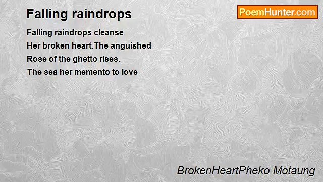 BrokenHeartPheko Motaung - Falling raindrops