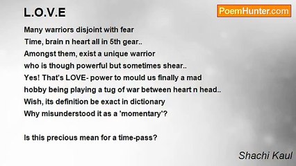 Shachi Kaul - L.O.V.E