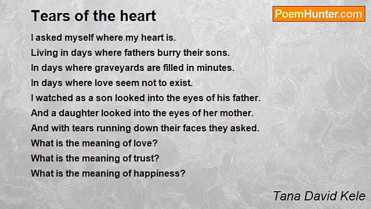 Tana David Kele - Tears of the heart