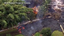 900°C lava from Hawaii volcano destroys residential area
