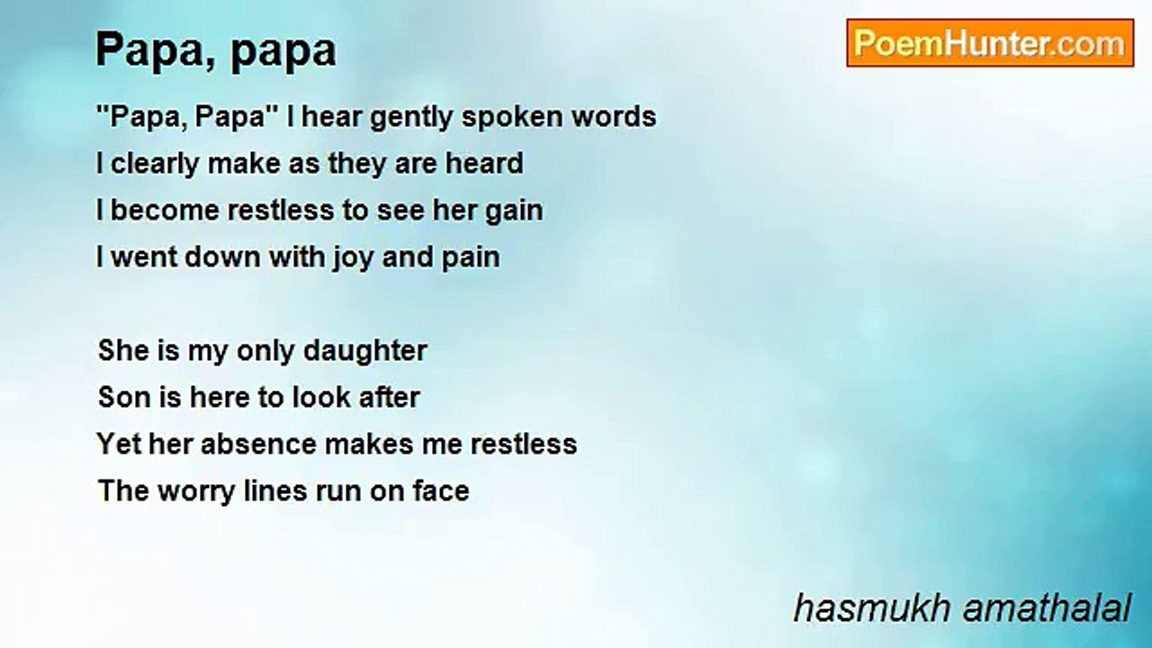 hasmukh amathalal - Papa, papa