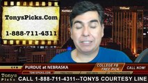 Nebraska Cornhuskers vs. Purdue Boilermakers Free Pick Prediction NCAA College Football Odds Preview 11-1-2014