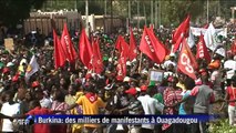Burkina: des milliers de manifestants à Ouagadougou