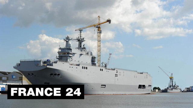 Un premier porte-hélicoptère Mistral bientôt livré par la France à la Russie (AFP)