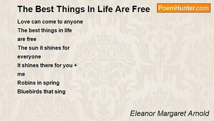 Eleanor Margaret Arnold - The Best Things In Life Are Free