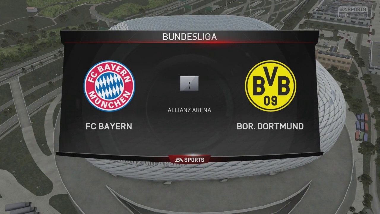 Bayern Munich vs. Borussia Dortmund - 2014/15 Bundesliga - FIFA 15 Prediction