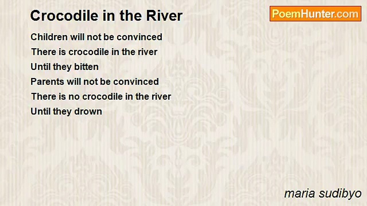 maria sudibyo - Crocodile in the River