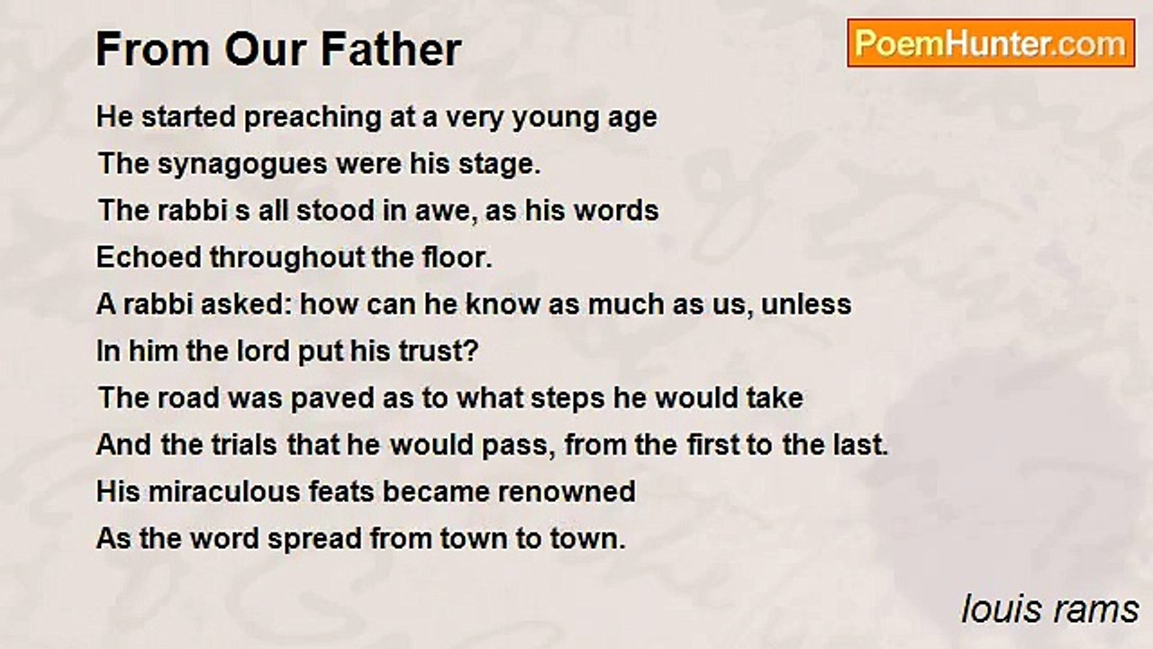 louis rams - From Our Father