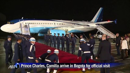 Charles and Camilla arrive in Colombia for five-day visit