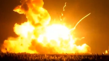 NASA Rocket Launches, Explodes Immediately