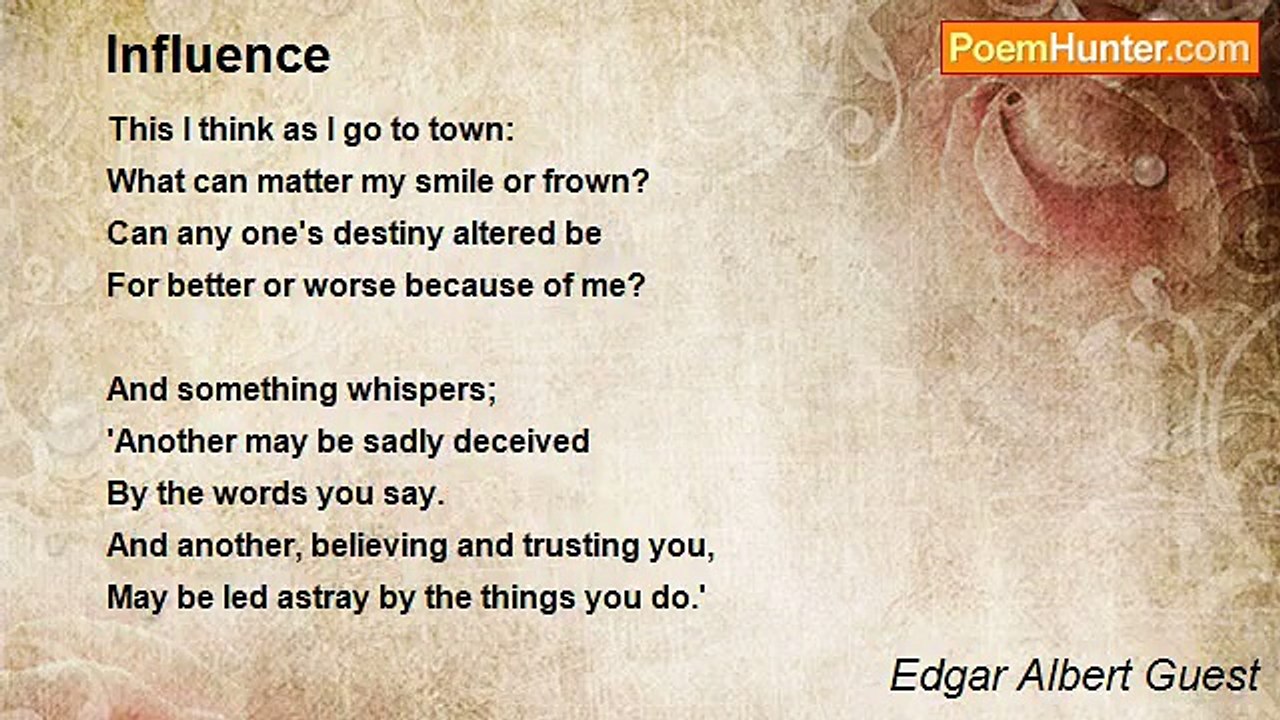 Edgar Albert Guest - Influence