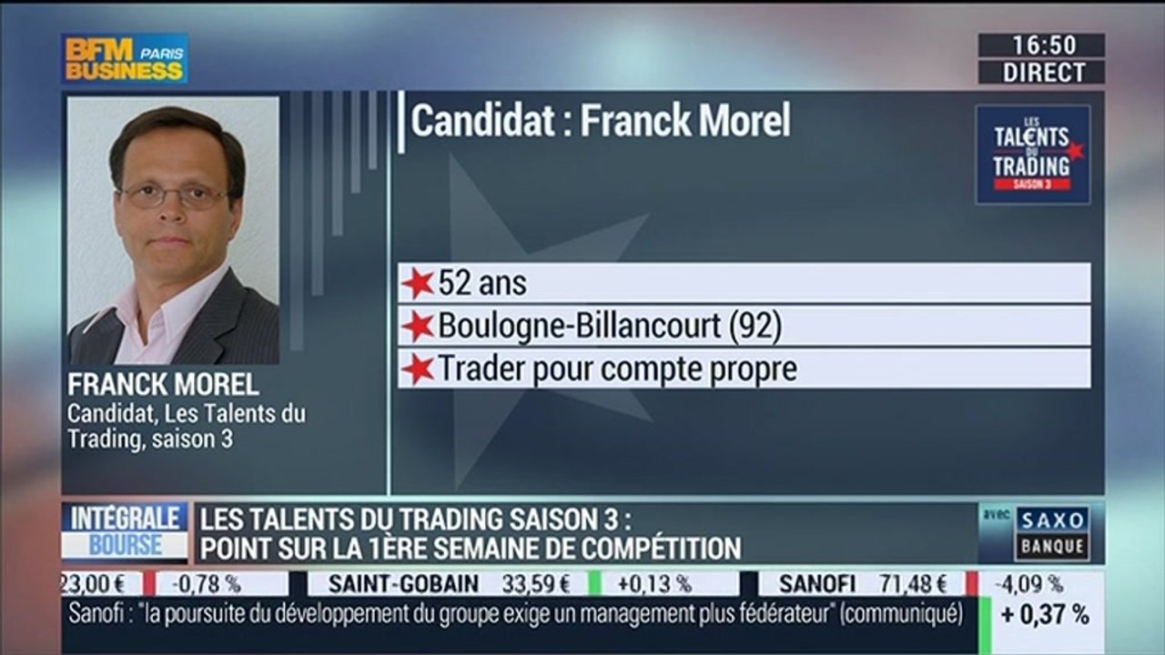 Les Talents du Trading, saison 3: Franck Morel et Jérôme Vinerier, dans Intégrale Bourse - 29/10