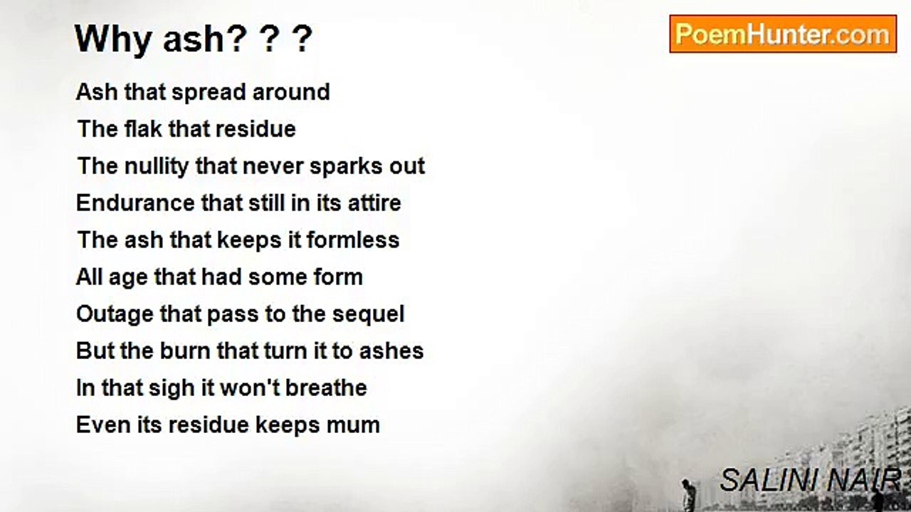 SALINI NAIR - Why ash? ? ?