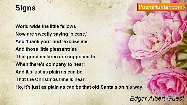 Edgar Albert Guest - Signs