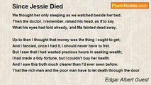 Edgar Albert Guest - Since Jessie Died