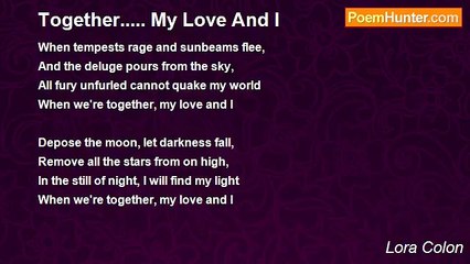 Lora Colon - Together..... My Love And I