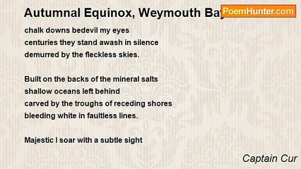 Captain Cur - Autumnal Equinox, Weymouth Bay