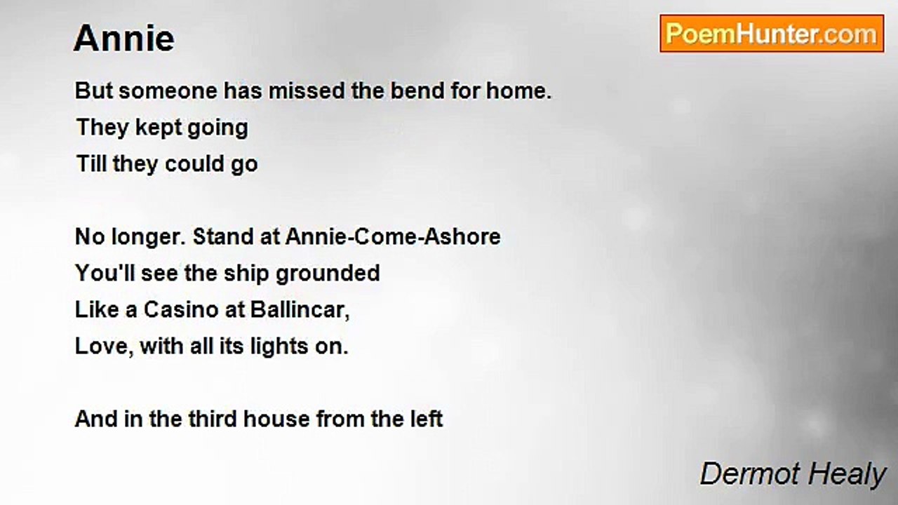 Dermot Healy - Annie
