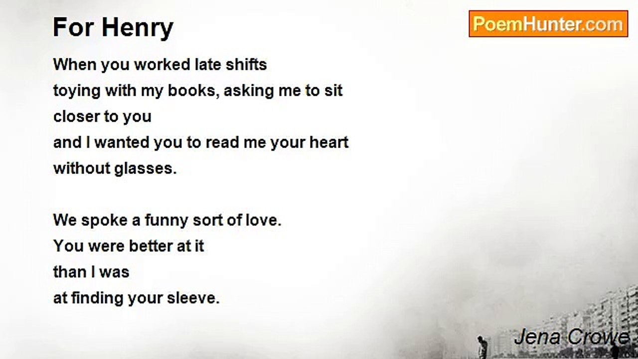 Jena Crowe - For Henry