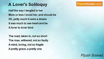 Pijush Biswas - A Lover's Soliloquy