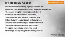 Akhtar Jawad - My Moon My Abuser