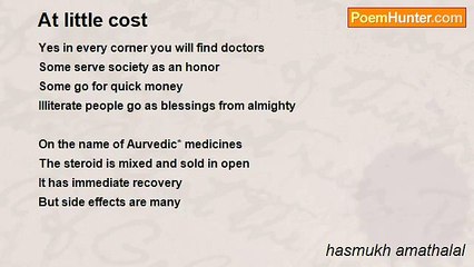 hasmukh amathalal - At little cost