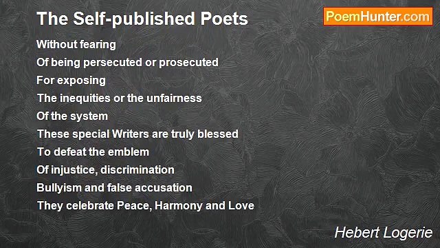 Hebert Logerie - The Self-published Poets