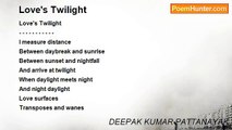 DEEPAK KUMAR PATTANAYAK - Love's Twilight
