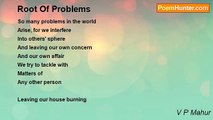 V P Mahur - Root Of Problems