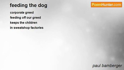 paul bamberger - feeding the dog