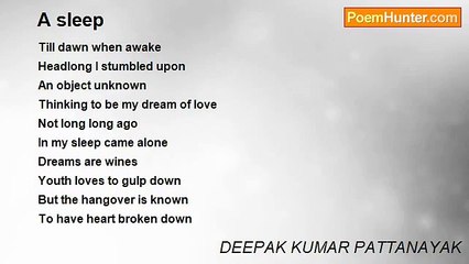 DEEPAK KUMAR PATTANAYAK - A sleep