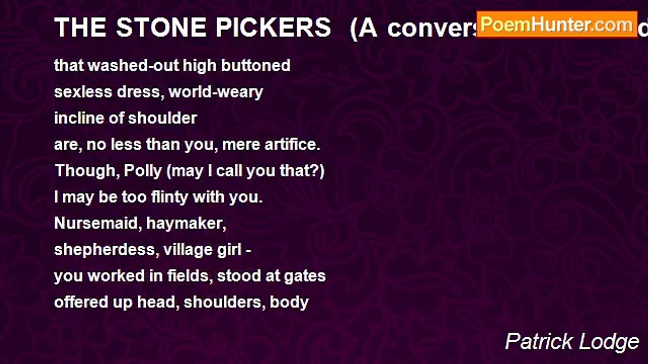 Patrick Lodge - THE STONE PICKERS  (A conversation with Edward Clausen's, The Stone Pickers, Laing Art Gallery, Newcastle