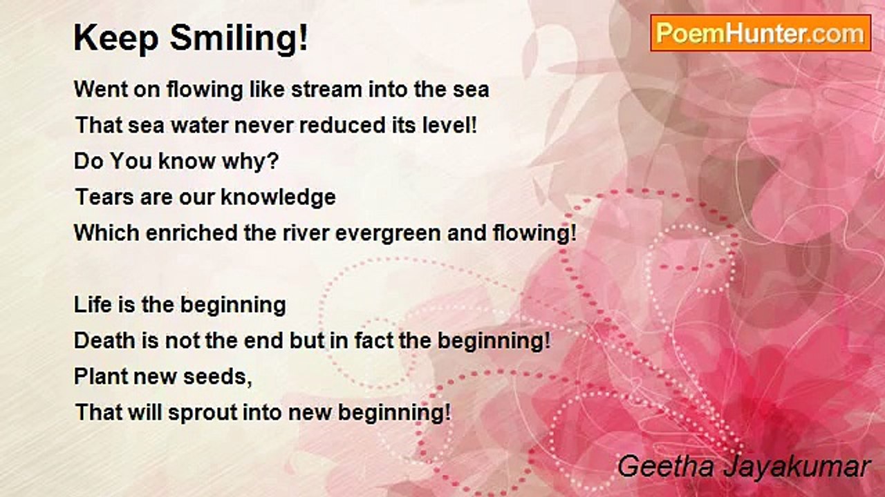 Geetha Jayakumar - Keep Smiling!
