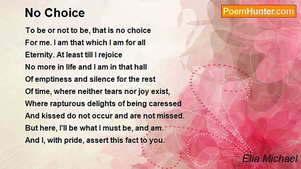 Elia Michael - No Choice