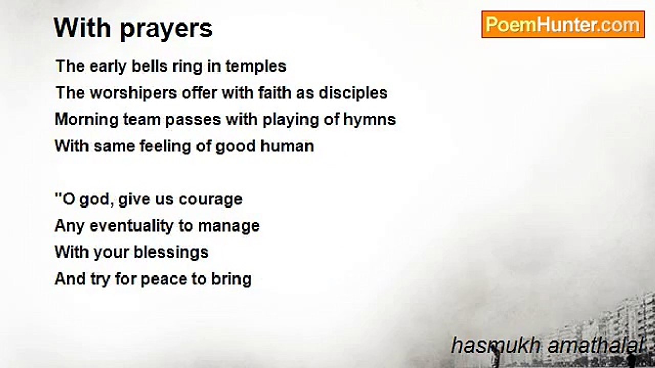 hasmukh amathalal - With prayers