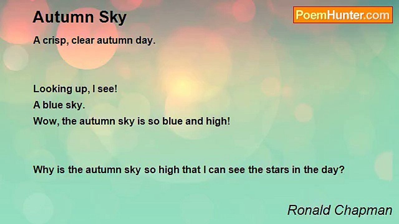 Ronald Chapman - Autumn Sky