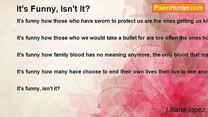 Liliana lopez - It's Funny, Isn't It?