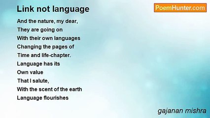 gajanan mishra - Link not language
