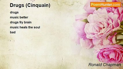 Ronald Chapman - Drugs (Cinquain)