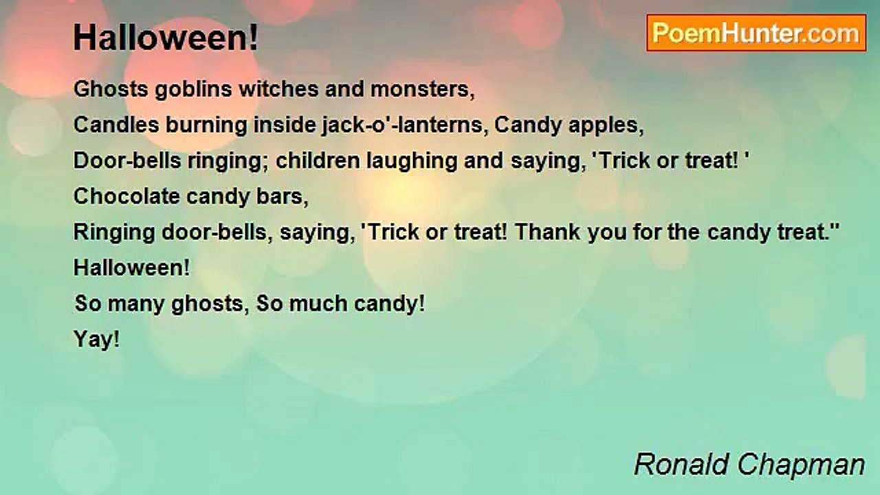 Ronald Chapman - Halloween!