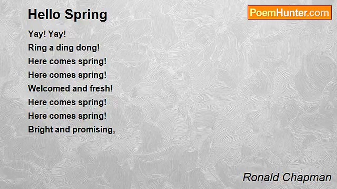 Ronald Chapman - Hello Spring