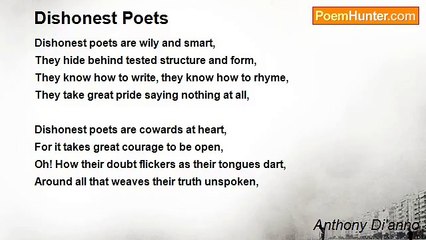 Anthony Di'anno - Dishonest Poets