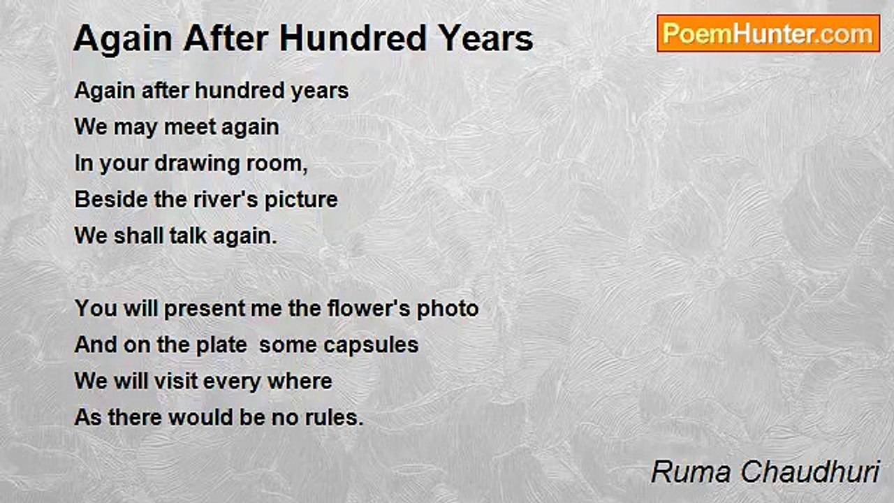 Ruma Chaudhuri - Again After Hundred Years