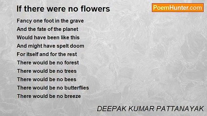 DEEPAK KUMAR PATTANAYAK - If there were no flowers