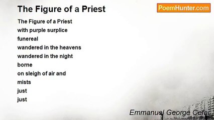 Emmanuel George Cefai - The Figure of a Priest