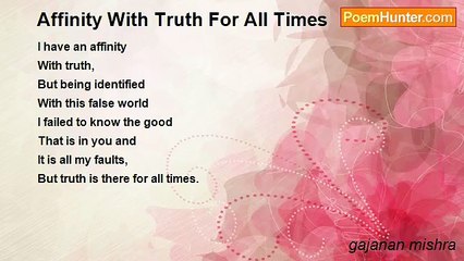 gajanan mishra - Affinity With Truth For All Times
