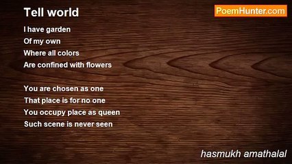 hasmukh amathalal - Tell world