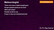 Dr PJ Raj Kamal - Meteorologist