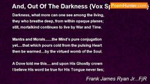 Frank James Ryan Jr...FjR - And, Out Of The Darkness {Vox Spiritus Sancti}