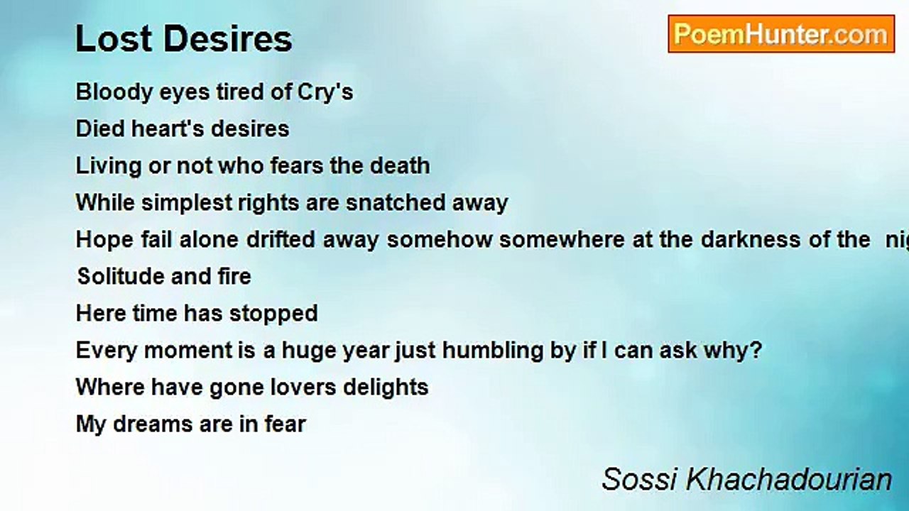 Sossi Khachadourian - Lost Desires